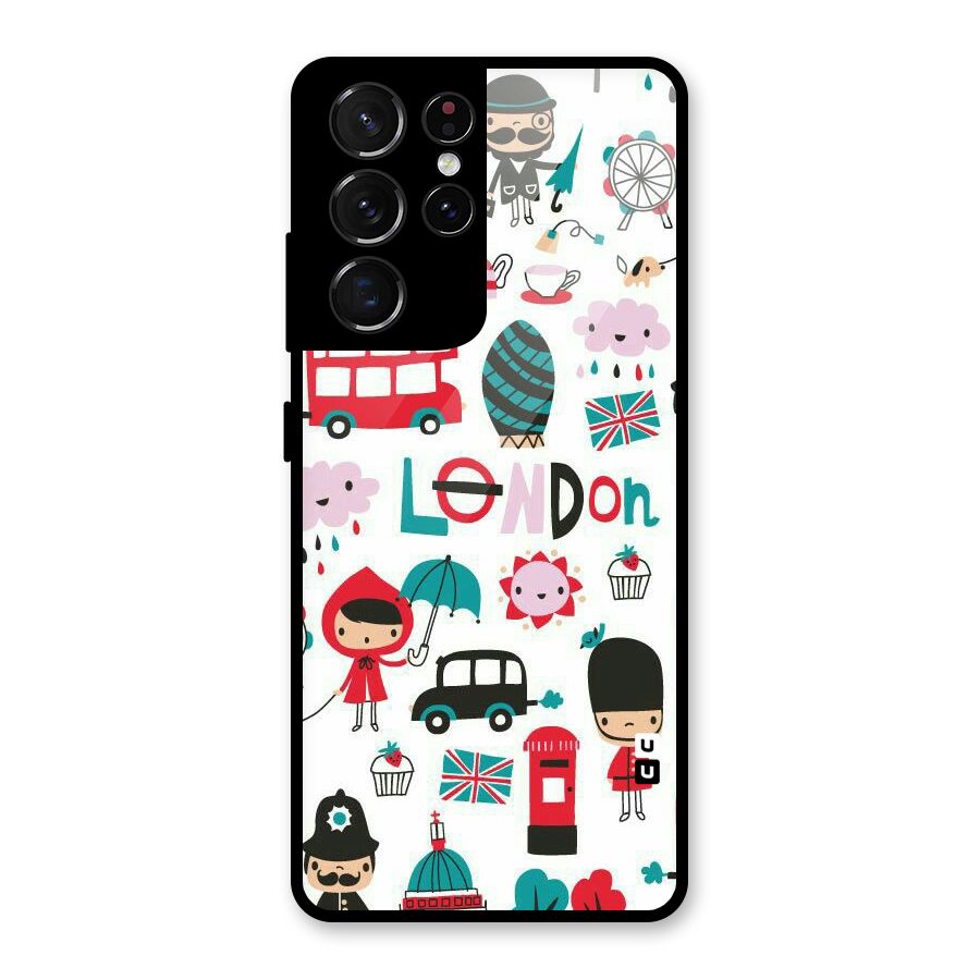Double Decker Glass Back Case for Galaxy S21 Ultra 5G