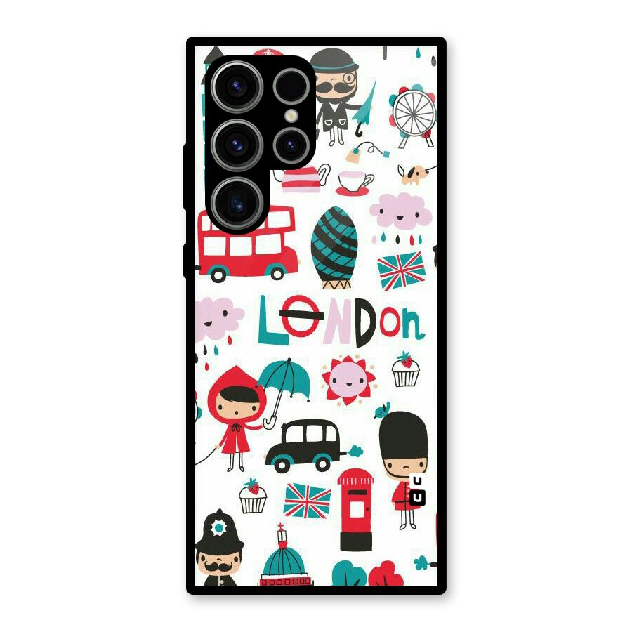 Double Decker Glass Back Case for Galaxy S23 Ultra