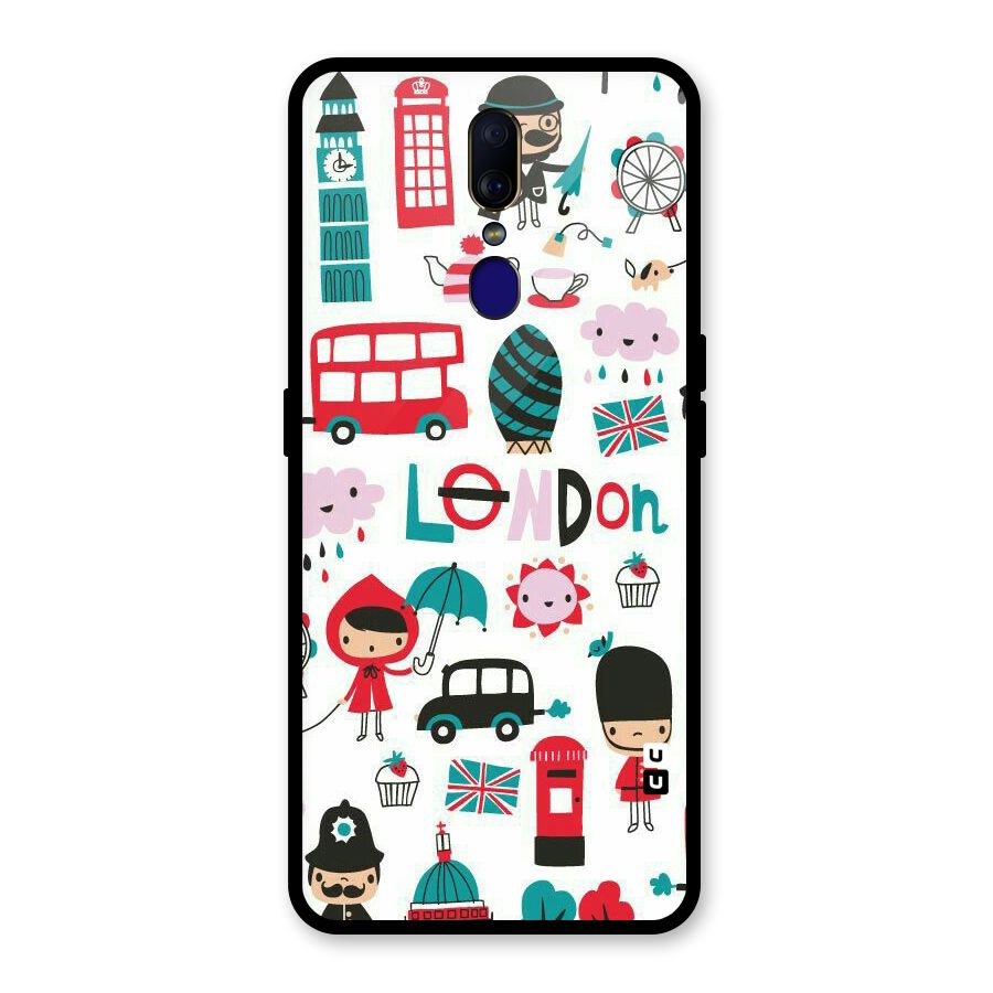 Double Decker Glass Back Case for Oppo F11