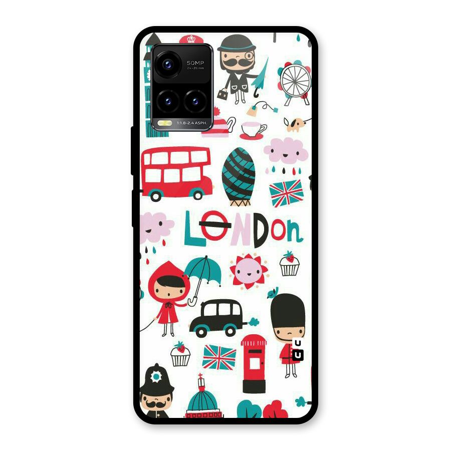 Double Decker Glass Back Case for Vivo Y21T