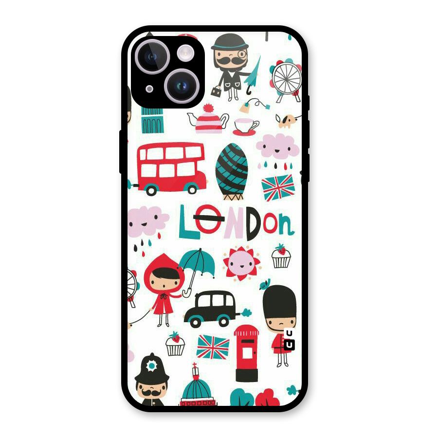 Double Decker Glass Back Case for iPhone 14 Plus