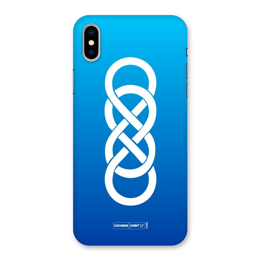 Double Infinity Blue Back Case for iPhone XS