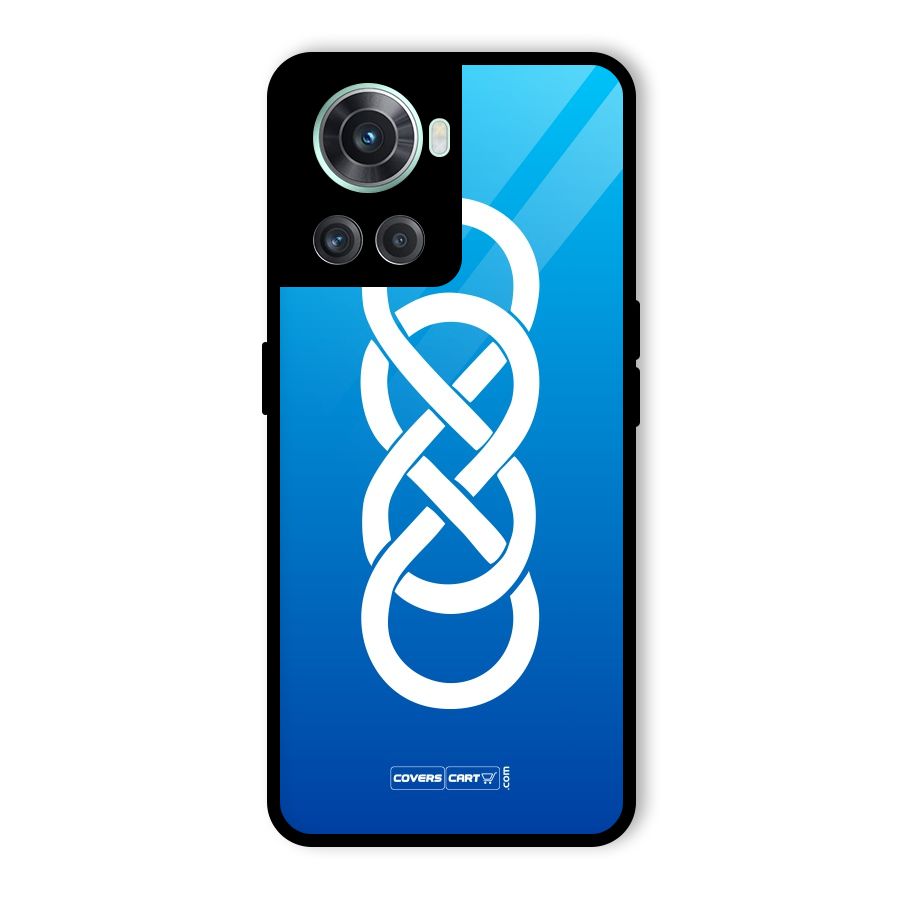 Double Infinity Blue Glass Back Case for OnePlus 10R