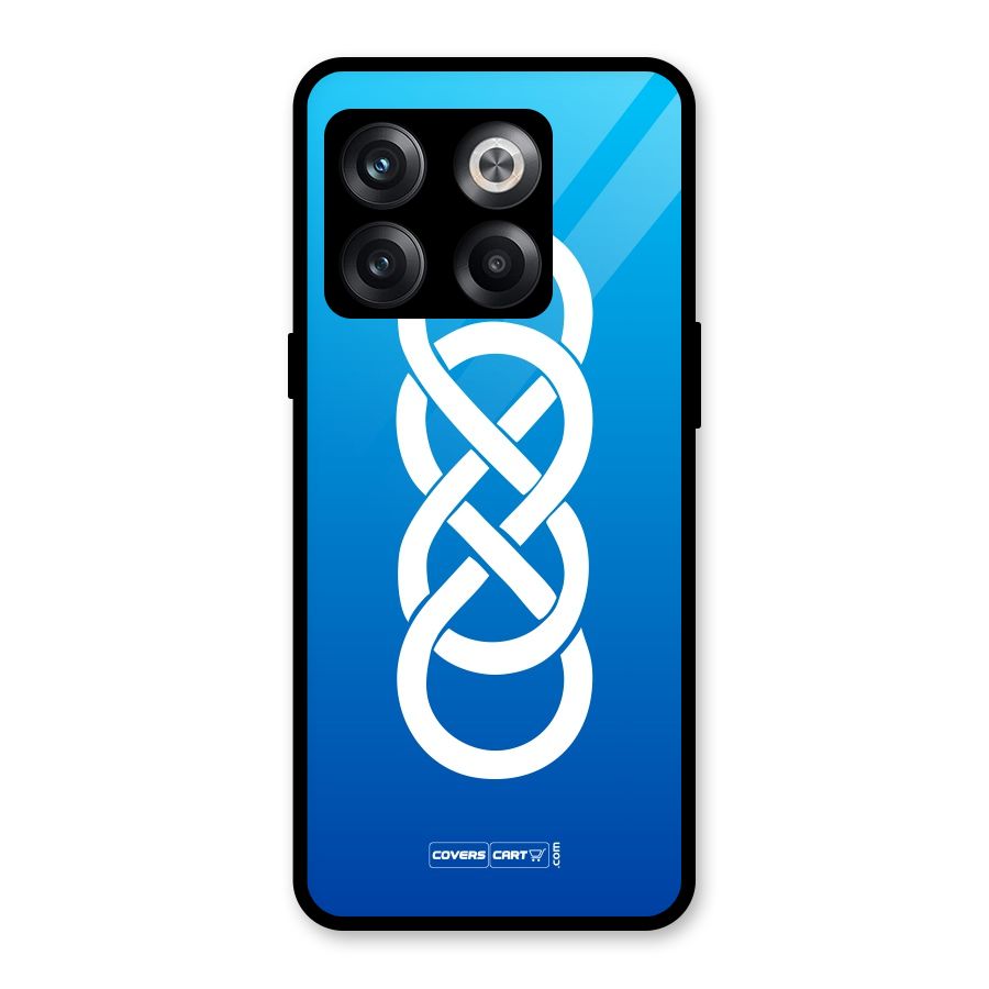 Double Infinity Blue Glass Back Case for OnePlus 10T