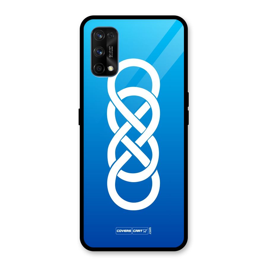 Double Infinity Blue Glass Back Case for Realme 7 Pro