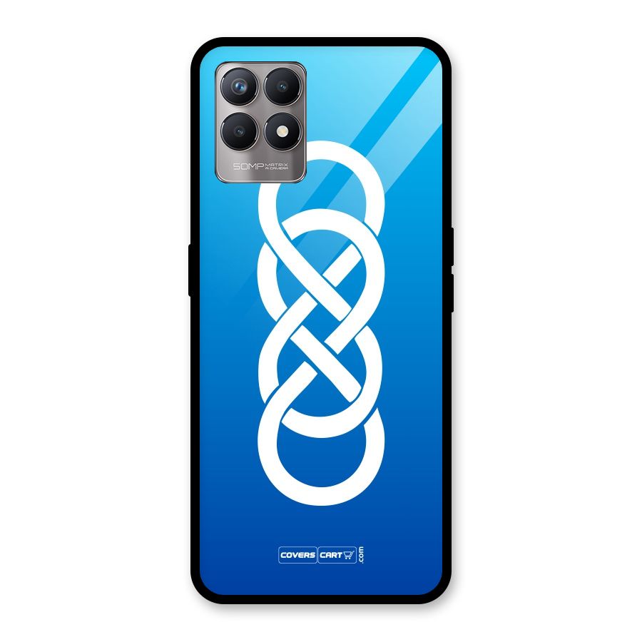 Double Infinity Blue Glass Back Case for Realme Narzo 50