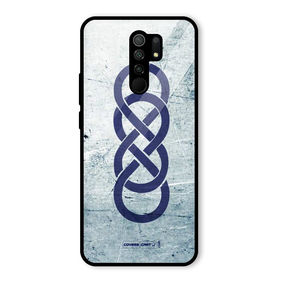 Double Infinity Rough Glass Back Case for Poco M2