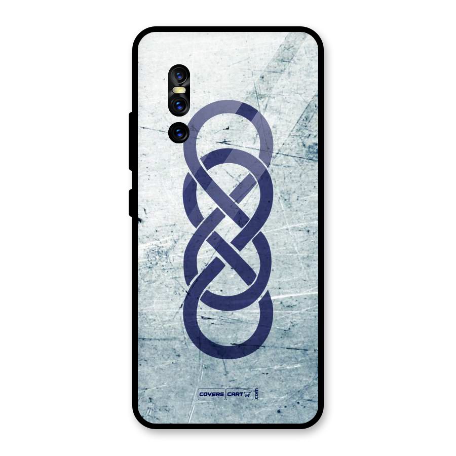 Double Infinity Rough Glass Back Case for Vivo V15 Pro