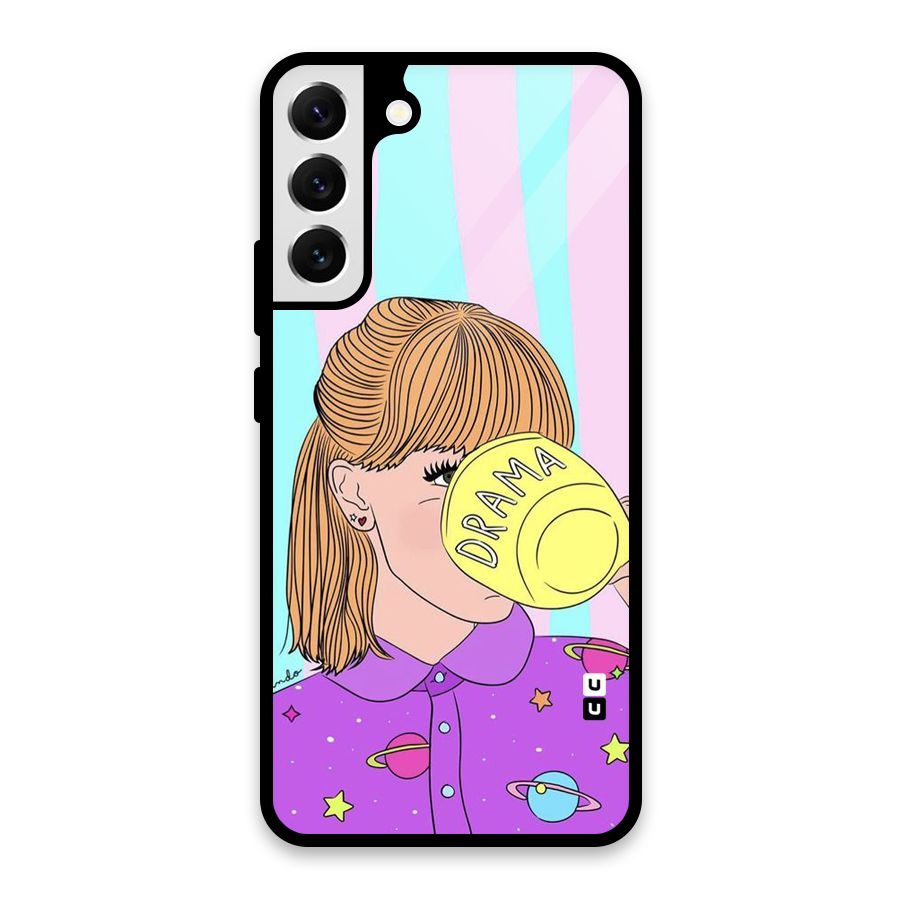 Drama Cup Glass Back Case for Galaxy S22 Plus 5G