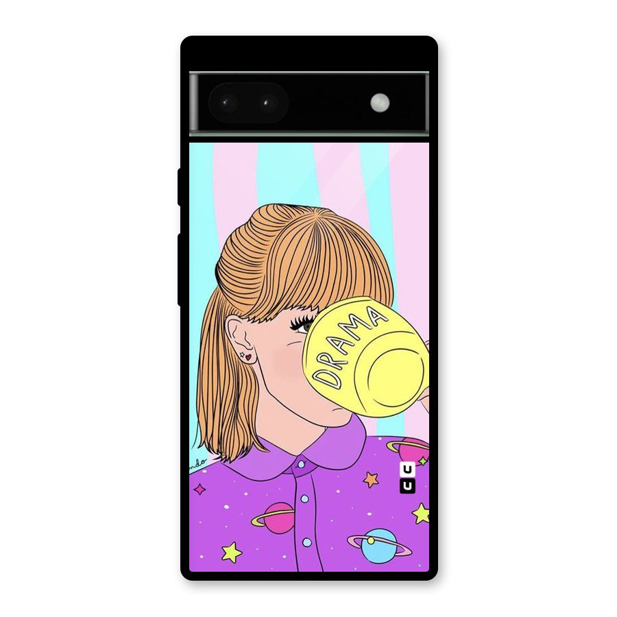 Drama Cup Glass Back Case for Google Pixel 6a