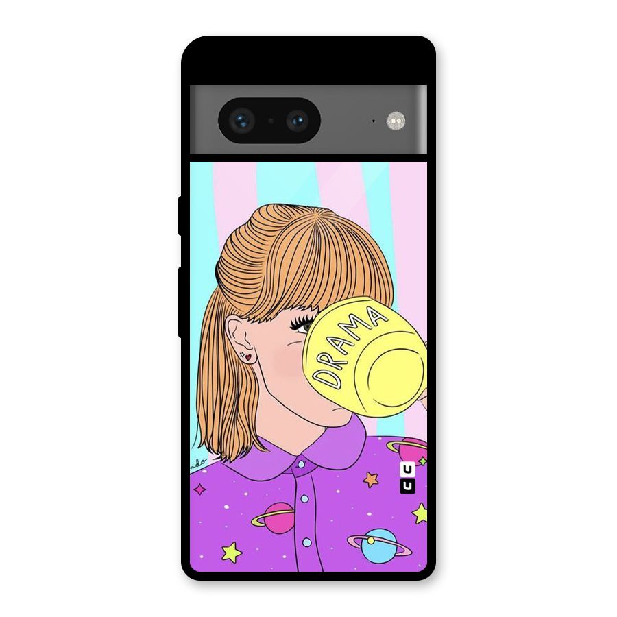 Drama Cup Glass Back Case for Google Pixel 7