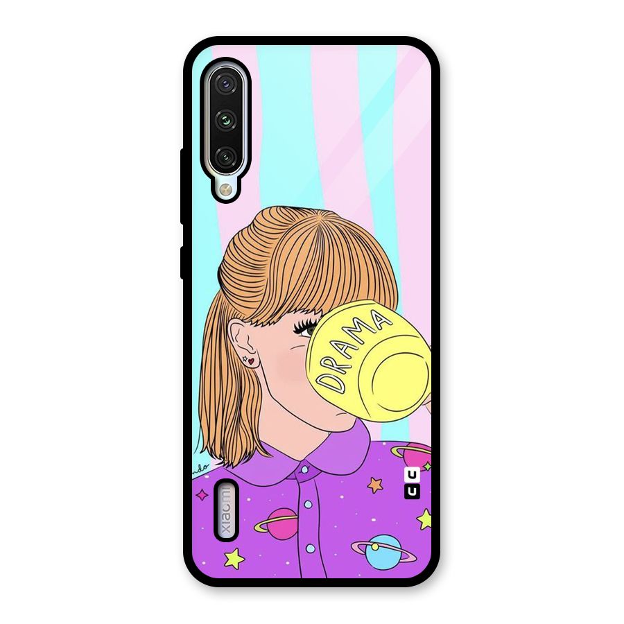 Drama Cup Glass Back Case for Mi A3