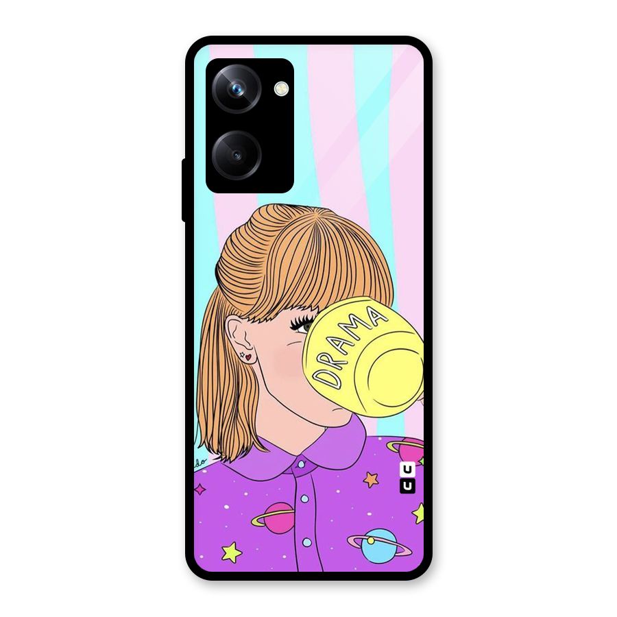Drama Cup Glass Back Case for Realme 10 Pro