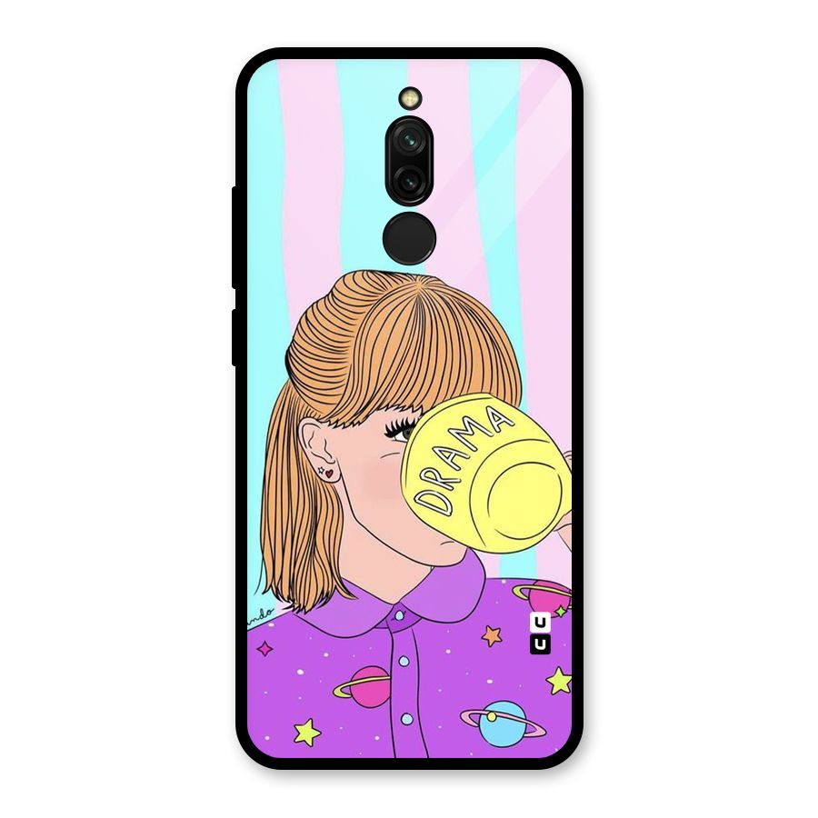 Drama Cup Glass Back Case for Redmi 8