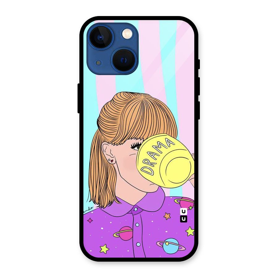 Drama Cup Glass Back Case for iPhone 13 Mini