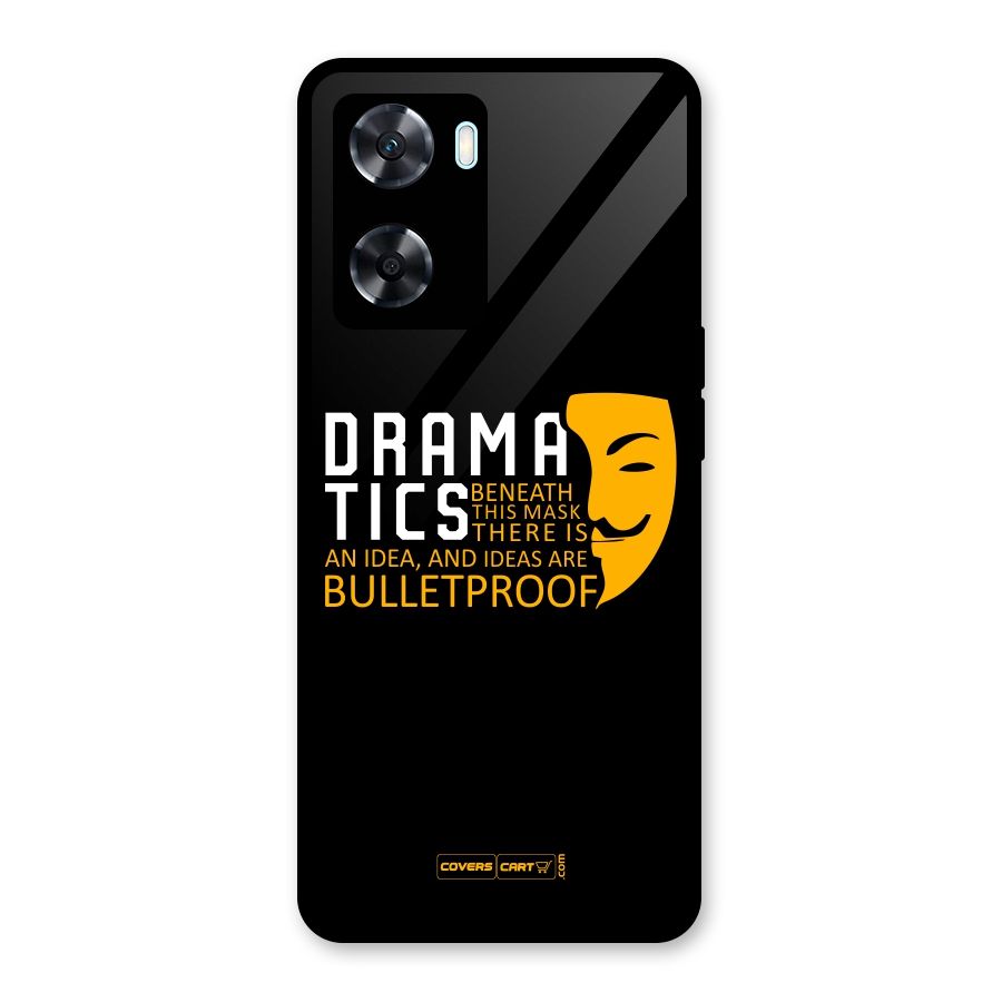 Dramatics Glass Back Case for Oppo A77