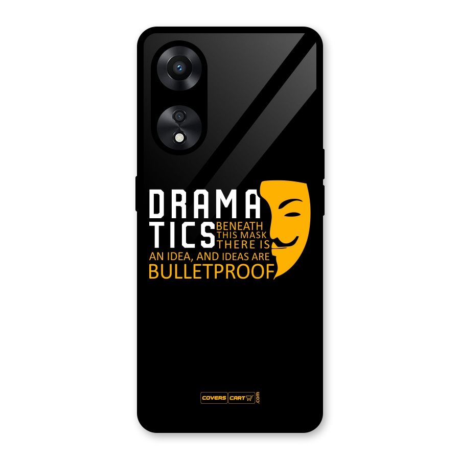 Dramatics Glass Back Case for Oppo A78