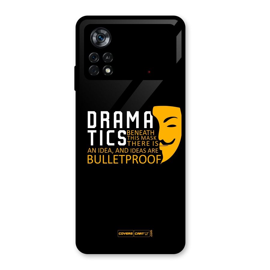 Dramatics Glass Back Case for Poco X4 Pro 5G