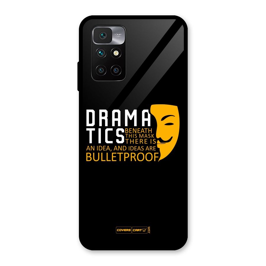Dramatics Glass Back Case for Redmi 10 Prime