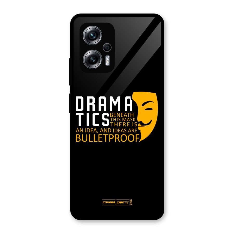 Dramatics Glass Back Case for Redmi K50i