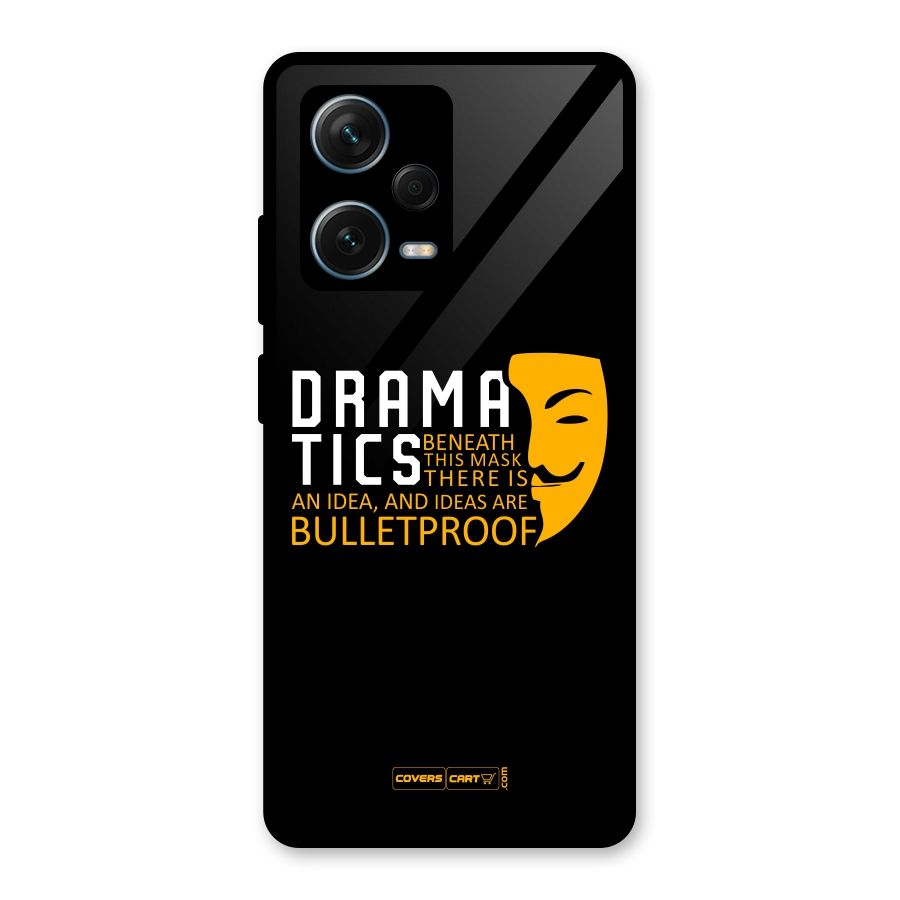 Dramatics Glass Back Case for Redmi Note 12 Pro Plus 5G