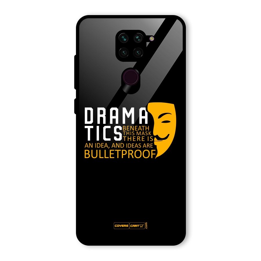 Dramatics Glass Back Case for Redmi Note 9