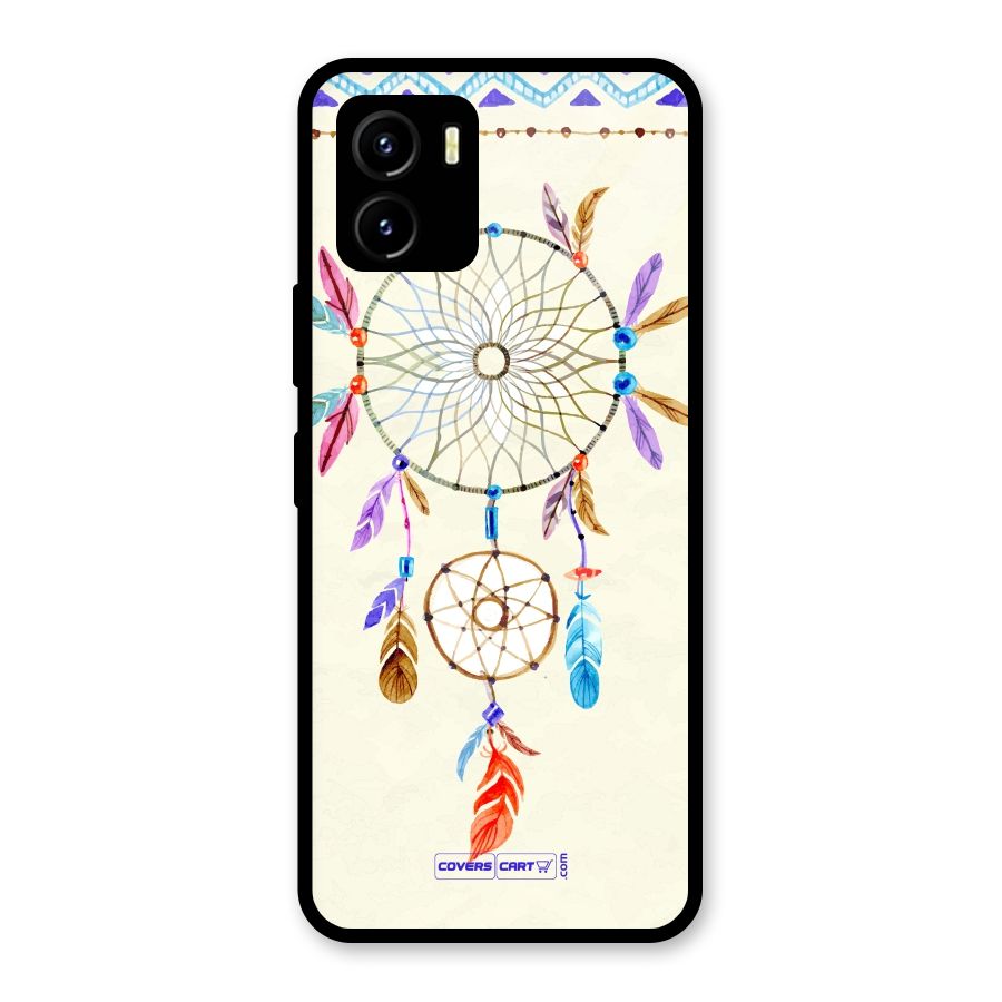 Dream Catcher Glass Back Case for Vivo Y15s