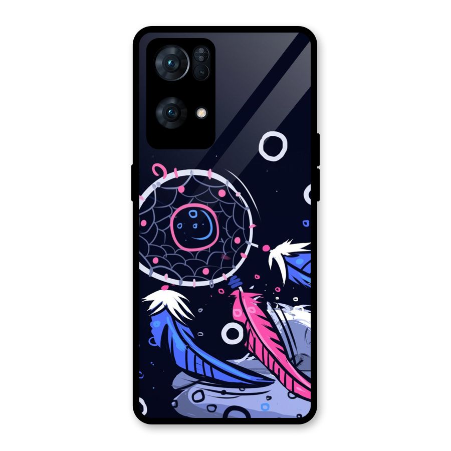 Dream Catcher Minimal Glass Back Case for Oppo Reno7 Pro 5G