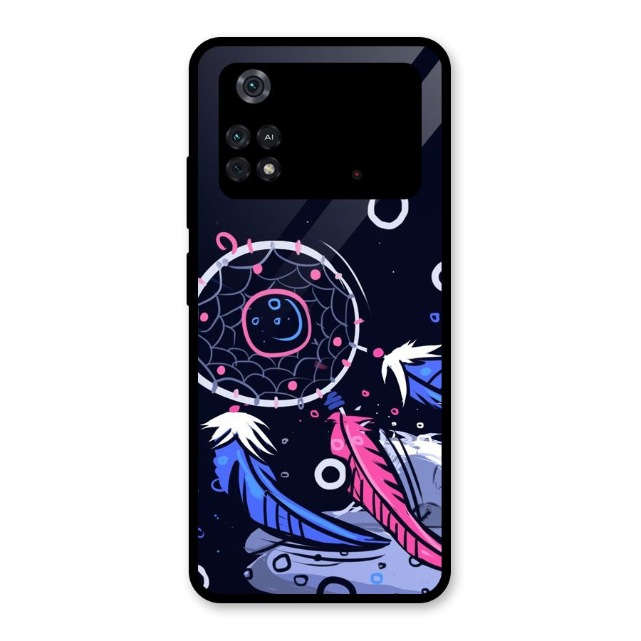 Dream Catcher Minimal Glass Back Case for Poco M4 Pro 4G