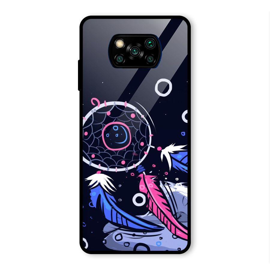 Dream Catcher Minimal Glass Back Case for Poco X3 Pro