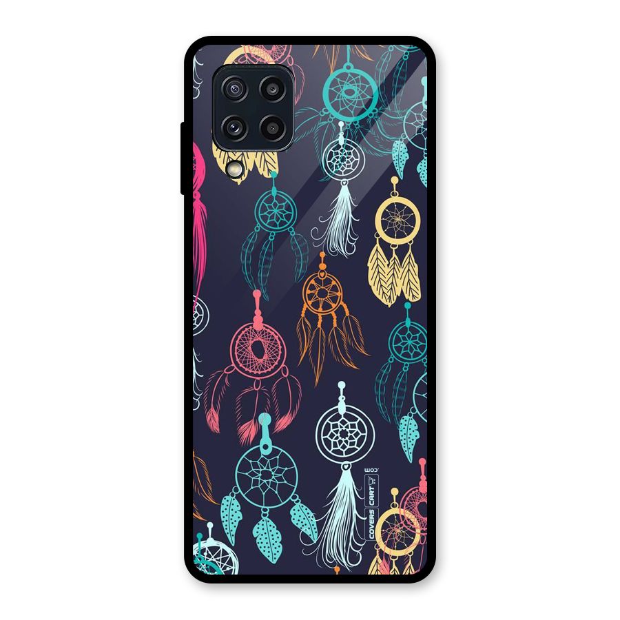 Dream Catcher Pattern Glass Back Case for Galaxy M32