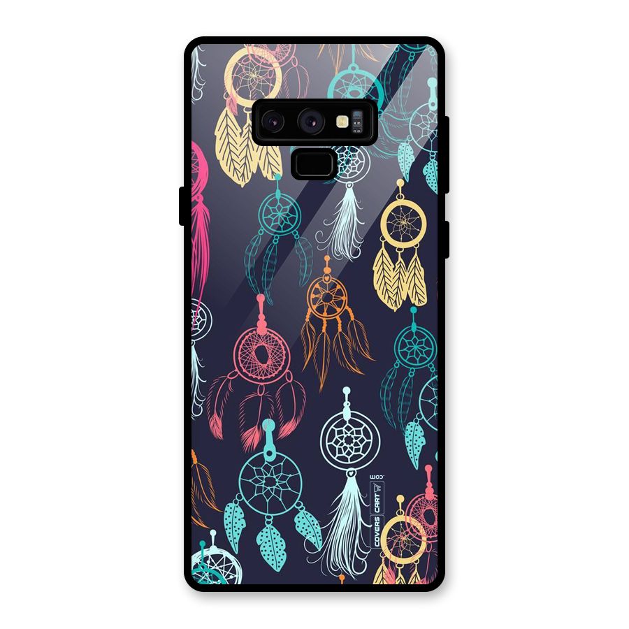 Dream Catcher Pattern Glass Back Case for Galaxy Note 9