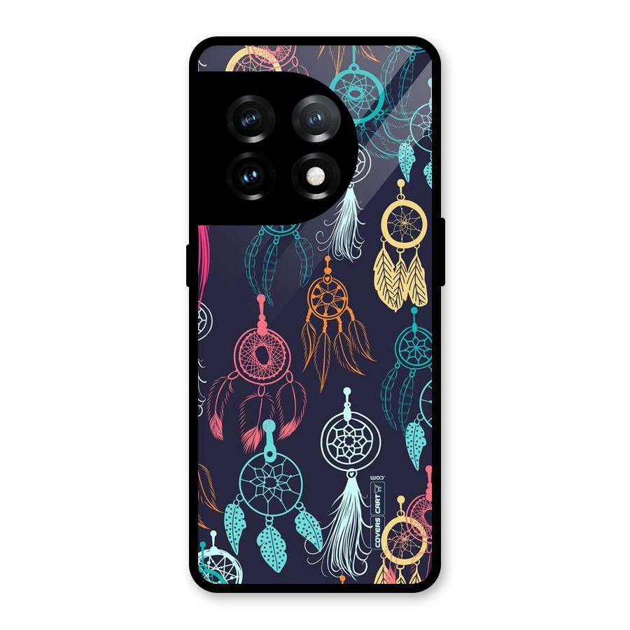Dream Catcher Pattern Glass Back Case for OnePlus 11