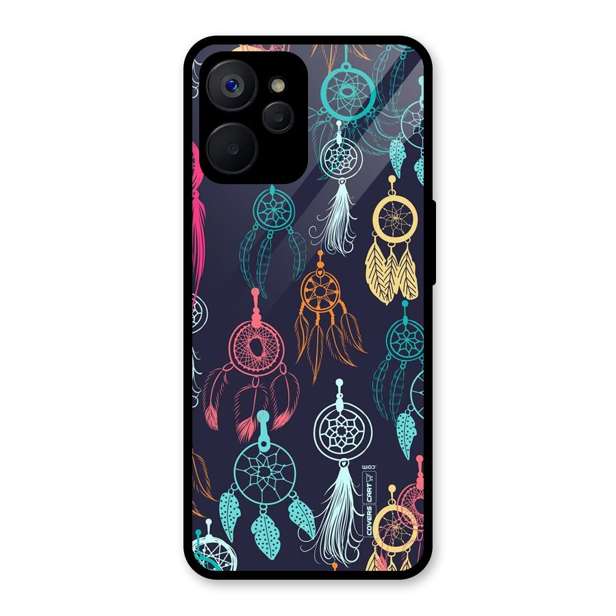 Dream Catcher Pattern Glass Back Case for Realme 9i 5G