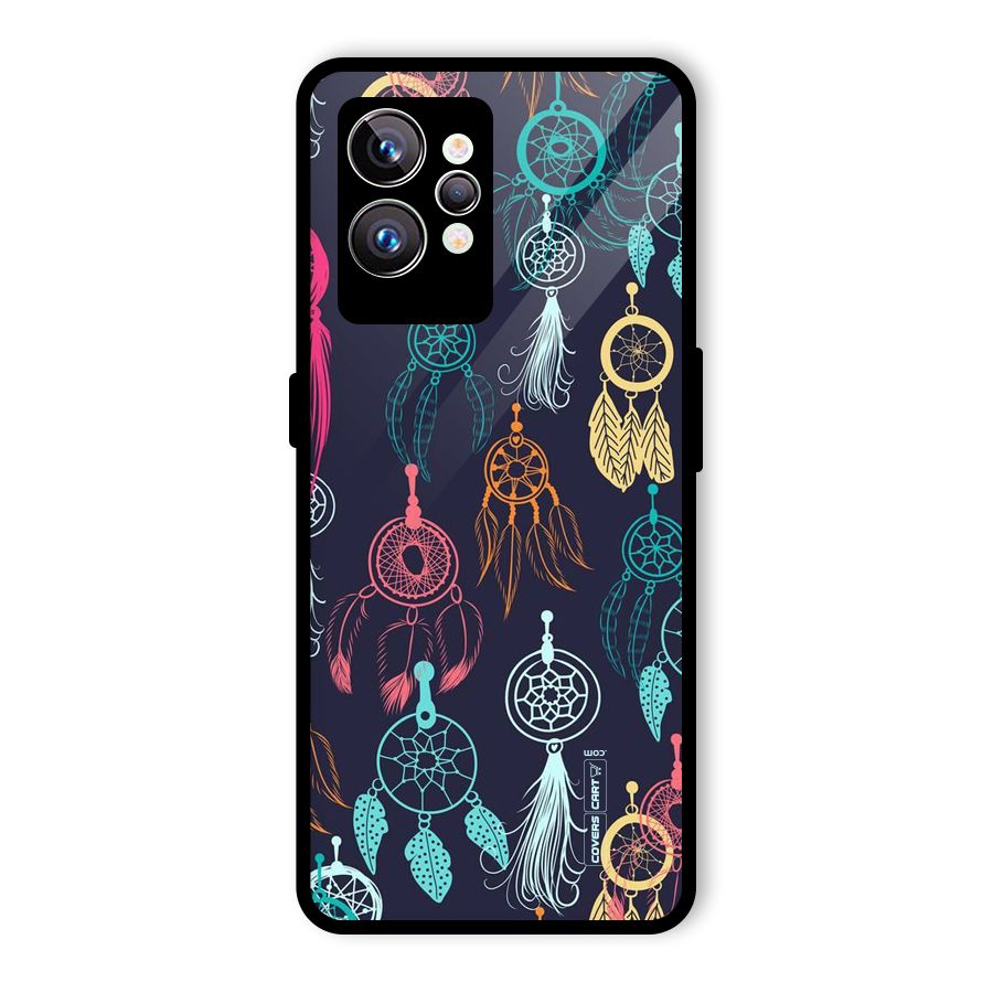 Dream Catcher Pattern Glass Back Case for Realme GT2 Pro