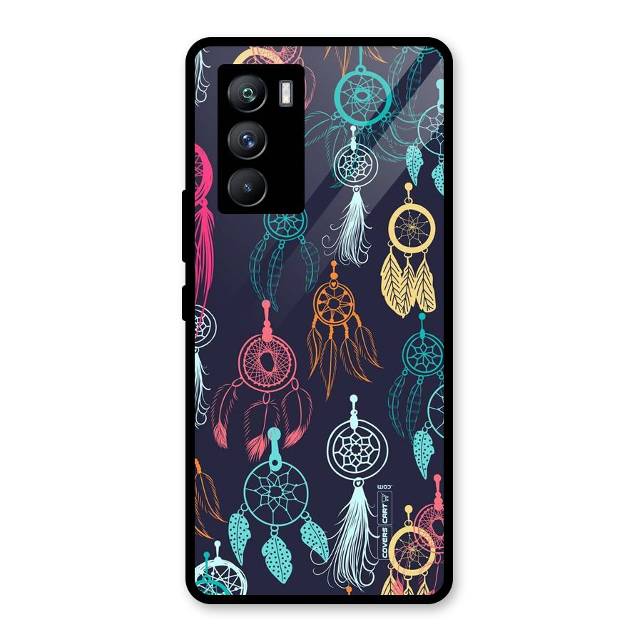 Dream Catcher Pattern Glass Back Case for Vivo iQOO 9 SE