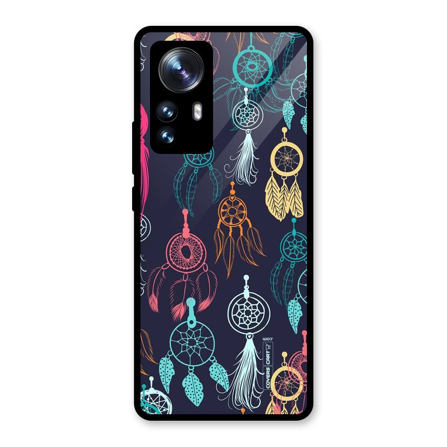 Dream Catcher Pattern Glass Back Case for Xiaomi 12 Pro