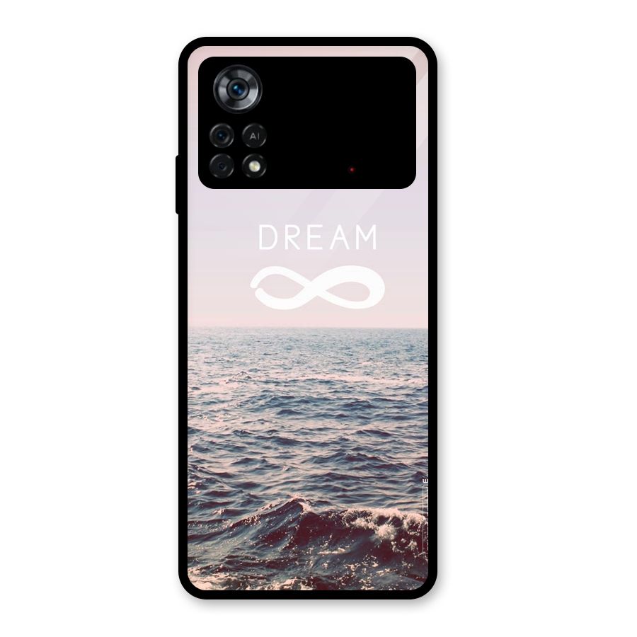 Dream Infinity Glass Back Case for Poco X4 Pro 5G