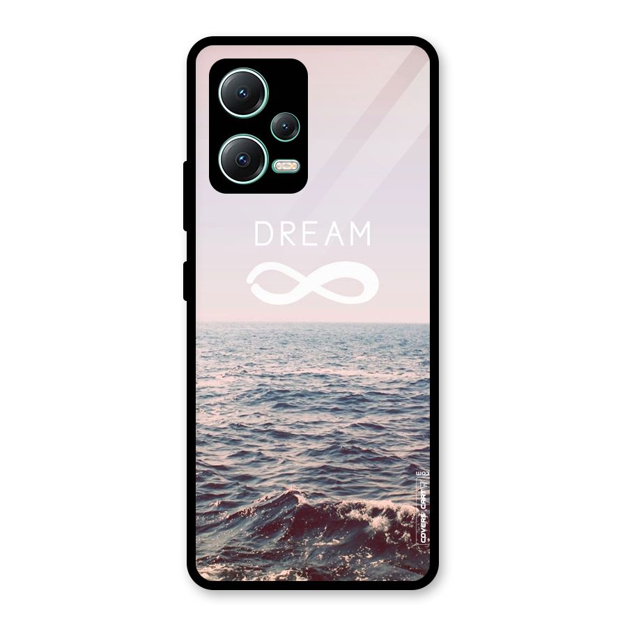 Dream Infinity Glass Back Case for Redmi Note 12 5G