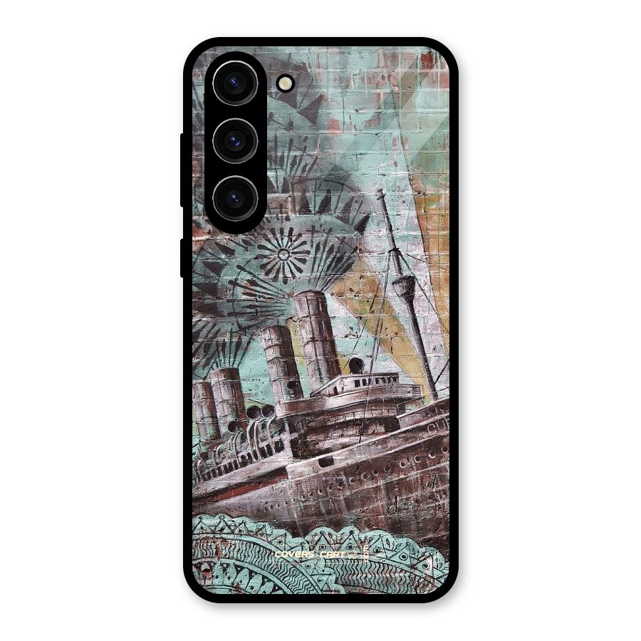 Dream Ship Glass Back Case for Galaxy S23 Plus