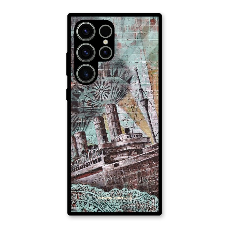 Dream Ship Glass Back Case for Galaxy S23 Ultra