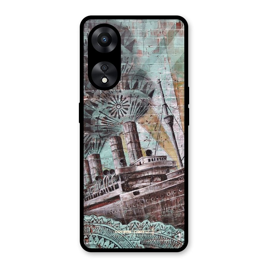 Dream Ship Glass Back Case for Oppo A78