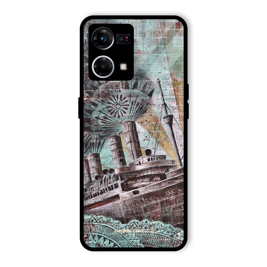 Dream Ship Glass Back Case for Oppo F21 Pro 5G