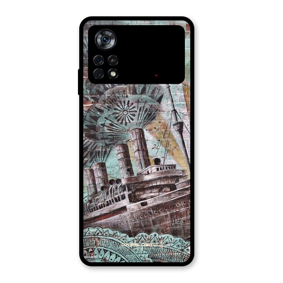 Dream Ship Glass Back Case for Poco X4 Pro 5G