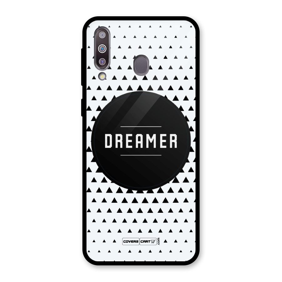 Dreamer Minimalist Glass Back Case for Galaxy M30