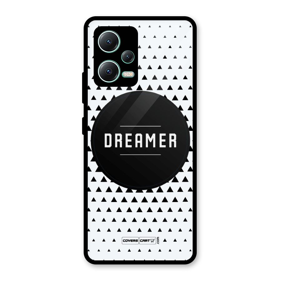 Dreamer Minimalist Glass Back Case for Redmi Note 12 5G