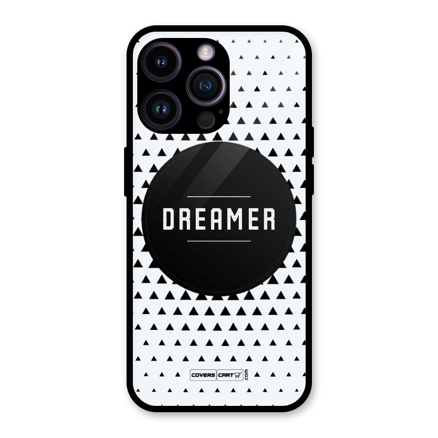 Dreamer Minimalist Glass Back Case for iPhone 14 Pro Max