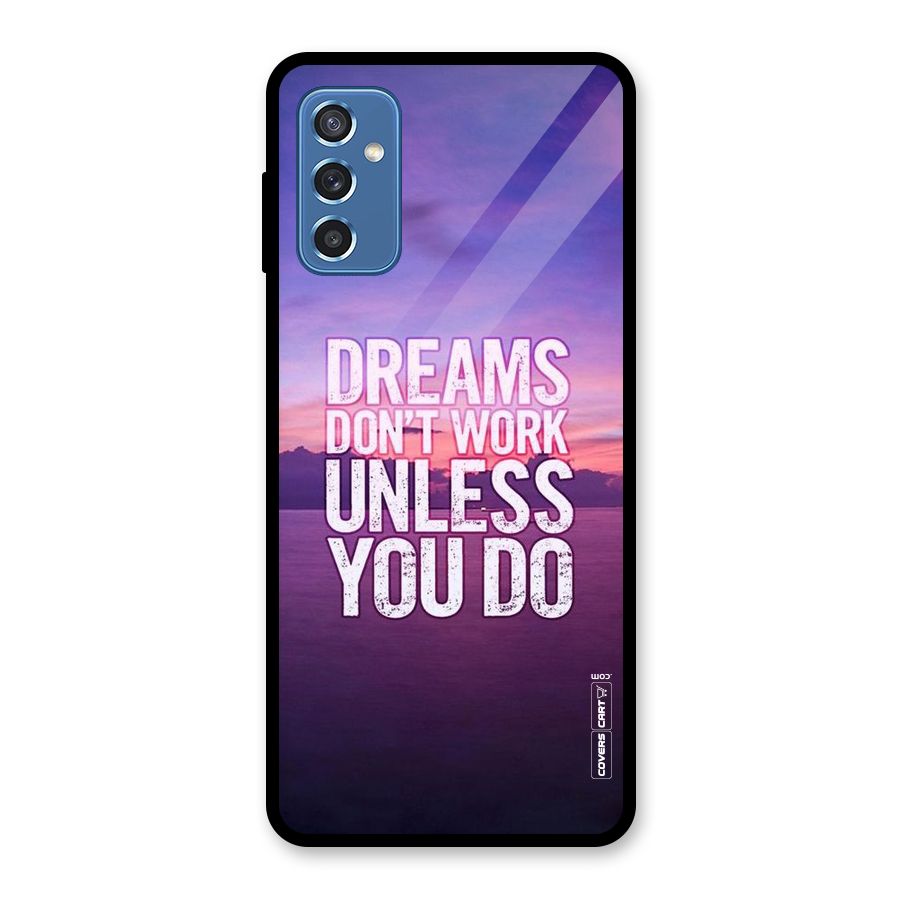 Dreams Work Glass Back Case for Galaxy M52 5G