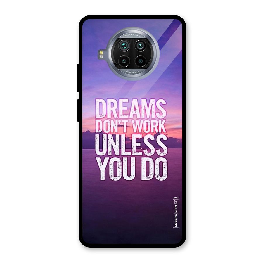 Dreams Work Glass Back Case for Mi 10i
