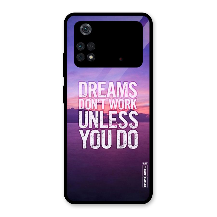 Dreams Work Glass Back Case for Poco M4 Pro 4G